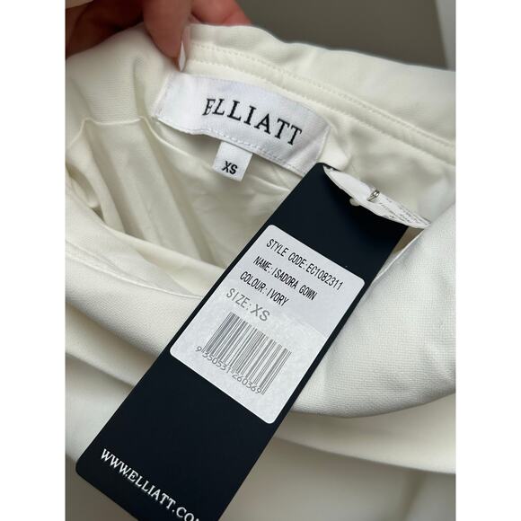 NEW Elliatt Isadora Gown in Ivory White size XS - Picture 7 of 7